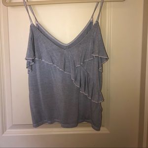 american eagle ruffle tank